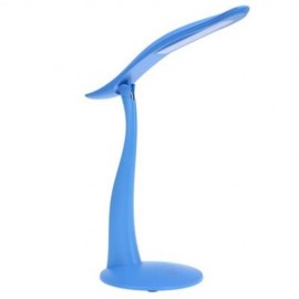FOLDABLE 24 LEDS DIMMABLE DESK LAMP USB TOUCH SENSOR LED READING TABLE LIGHT (ICE BLUE)