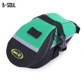 B - SOUL PORTABLE ADJUSTABLE QUAKEPROOF PADDED CYCLING SEAT TAIL BAG OUTDOOR BIKE POUCH (B