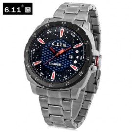 6.11 NO - 005 MALE PHOTOVOLTAIC ENERGY QUARTZ WATCH MINERAL REINFORCED GLASS CALENDAR WRIS