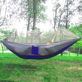 PORTABLE PARACHUTE FABRIC MOSQUITO NET HAMMOCK (#8)