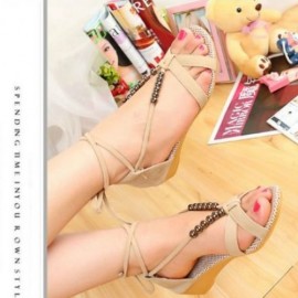 BOHEMIAN BEADED STRAP SANDALS (BEIGE)