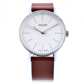 JULIUS 814 MALE QUARTZ WATCH (WHITE)