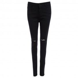 CHIC HIGH WAIST HOLE DESIGN ELASTIC (BLACK S/M/L/XL/XXL)