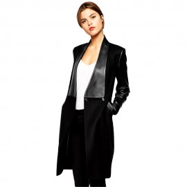 ELEGANT TURN-DOWN COLLAR LONG SLEEVE (BLACK M/L/XL)