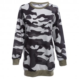 CASUAL ROUND COLLAR LONG SLEEVE CAMOUFLAGE PATTERN (CAMOUFLAGE S/M/L/XL)