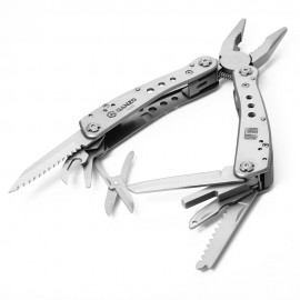 HOT SALE GANZO G201 MULTI TOOL PLIERS WITH MULTI SPECIFICATION SCREWDRIVER (SILVER)