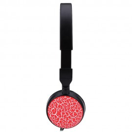 MS - 174 MIC CONTROL MINI WIRED STEREO HIFI MUSIC HEADSET (RED)