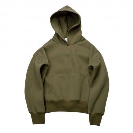 CASUAL POCKET DESIGN SOLID COLOR LONG SLEEVE HOODIES FOR MEN (GREEN, SIZE M/L/XL/2XL)