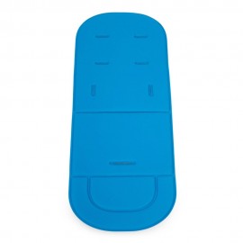 SOLID COLOR BREATHABLE COTTON CUSHION FOR BABY CARRIAGE (BLUE)