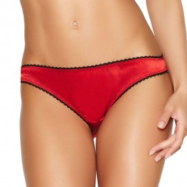 LOW WAIST HOLLOW OUT PATCHWORK OPEN CROTCH BACK BOWKNOT (RED S/M/L/XL/2XL)