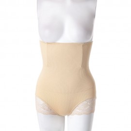 HIGH-WAISTED BUTT LIFTER SOLID COLOR TUMMY CONTROL WOMEN'S BRIEFS (APRICOT, SIZE S/M/L/XL)