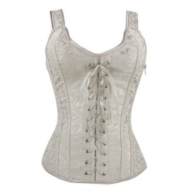 FASHIONABLE V-NECK SLIMMING CORSET FOR WOMEN (APRICOT, SIZE S/M/L/XL/2XL)