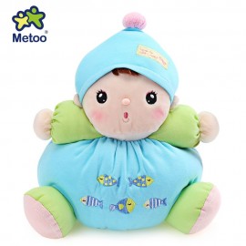 METOO STUFFED PLUSH DOLL TOY BIRTHDAY CHRISTMAS GIFT FOR BABY (LAKE BLUE)