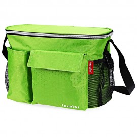 SOLID COLOR HEAT PRESERVATION WATERPROOF BABIES DIAPER BAG FOR STROLLER (GREEN)