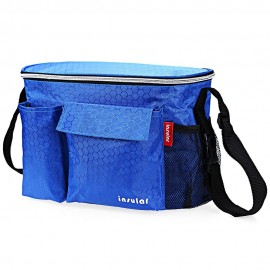 SOLID COLOR HEAT PRESERVATION WATERPROOF BABIES DIAPER BAG FOR STROLLER (SAPPHIRE BLUE)