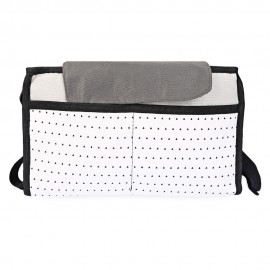 CONVENIENT CHILD CART LARGE STORAGE MOTHER BAG (BLACK)