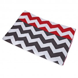FASHION PRINTED BABY COTTON WATER UPTAKE BLANKET / BATH TOWEL (RED   WAVY STRIPE)