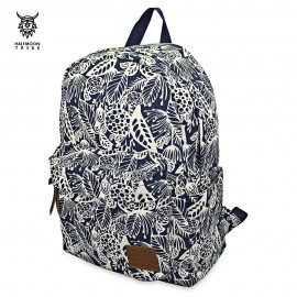 HALFMOON TRIBE CASUAL CANVAS PRINT DESIGN STUDENT TRAVELLING TRIP BACKPACK