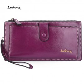 BAELLERRY WALLET WITH CARD HOLDER PHONE POCKET (PURPLE)