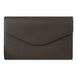 STYLISH PU ENVELOPE CLUTCH FOR WOMEN (DARK COFFEE)