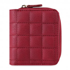 FASHIONABLE GRID DESIGN MINI PURSE FOR WOMEN (RED)