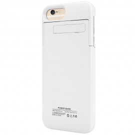 4000MAH BACKUP BATTERY EXTERNAL POWER BANK CHARGER CASE WITH KICKSTAND (WHITE)