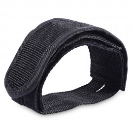 BICYCLE LIGHTWEIGHT ANTI-SLIP DOUBLE ADHESIVE STRAP PEDAL TOE CLIP BELT (BLACK)