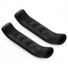 PAIRED MOUNTAIN ROAD BIKE BRAKE HANDLE SILICONE PROTECTIVE SLEEVE (BLACK)