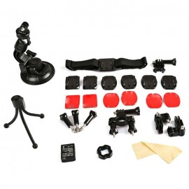 ORIGINAL DAZZNE KT-102 ACTION CAMERA ACCESSORY KIT CAR SHOOTING MOUNT SUCTION CUP BRACKET 