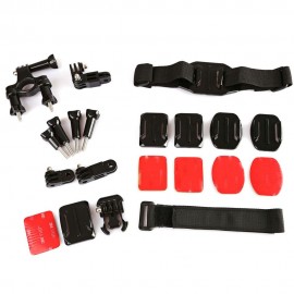 ORIGINAL DAZZNE KT-103 UNIVERSAL ACTION CAMERA ACCESSORY KIT HEAD STRIP BICYCLE HANDLEBAR 