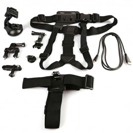 ORIGINAL DAZZNE KT-104 UNIVERSAL ACTION CAMERA ACCESSORY KIT HEAD STRIP CHEST BELT BICYCLE