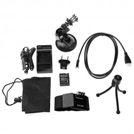 ORIGINAL DAZZNE KT-109 ACTION CAMERA ACCESSORY KIT FOR GOPRO HERO 3 / CAR CHARGER POWER AD