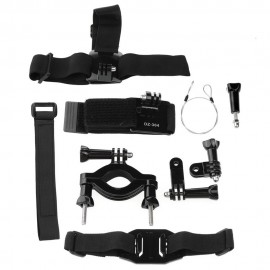 ORIGINAL DAZZNE KT-113 UNIVERSAL ACTION CAMERA ACCESSORY KIT / HELMET MOUNT HEAD WRIST STR