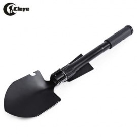 CLEYE GARDEN OUTDOOR MILITARY MULTI-FUNCTION SPADE SHOVEL DIDDLE TOOL (BLACK)