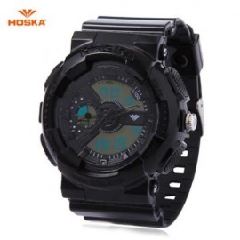 HOSKA HD016B DIGITAL QUARTZ CHILDREN SPORT WATCH 3ATM STOPWATCH ALARM DATE DAY LED WRISTWA