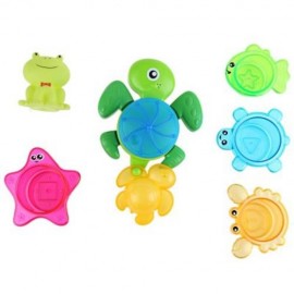 BABY TURTLE SQUIRT WATER BATH BUTTRESSED SPRAY SHOWER TOY SET (COLORMIX)