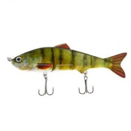 HS007 MINNOW FOUR SECTIONS ARTIFICIAL FISHING BAIT BIONIC LURE WITH HOOK (COLORMIX)