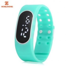 HENGZHENG DIGITAL WATCH DATE DISPLAY LED WRISTWATCH WITH TWO REPLACEABLE DIAL (CRYSTAL GRE