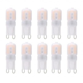 LIGHTME 10PCS G9 AC 220V 2W SMD 2835 LED BULB WITH 14 LEDS (WARM WHITE LIGHT)