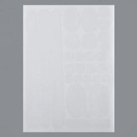 SIMPLE FRAME CHAINSTAY PROTECTOR BIKE STICKERS (WHITE)