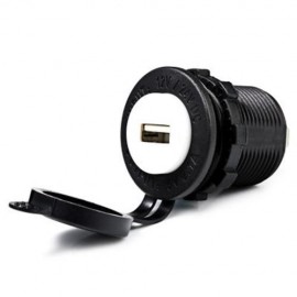 C938 5V 2.1A SINGLE USB VEHICLE POWER PLUG BLUE WORK LIGHT WATER RESISTANT MOTORCYCLE SOCK