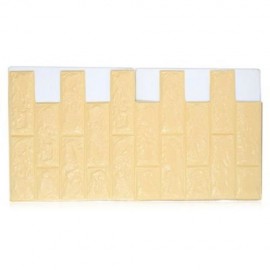 MODERN STYLE 3D MULTI-COLOR FOAM WALLPAPER BEDROOM LIVING ROOM BACKGROUND WALL STICKER (BE