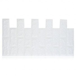 MODERN STYLE 3D MULTI-COLOR FOAM WALLPAPER BEDROOM LIVING ROOM BACKGROUND WALL STICKER (WH