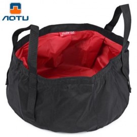 AOTU 8.5L OUTDOOR PORTABLE WASHBASIN WATER STORAGE TOOL (RED)
