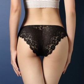 FREE SIZE LACE PANTIES (BLACK)