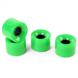 4PCS HIGH STRENGTH LONGBOARD SKATEBOARD WHEELS - 60 X 45MM (GREEN)