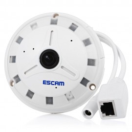 ESCAM QP130 1.3MP P2P H.264 360 DEGREES PANORAMIC FISH EYE HD IP CAMERA SUPPORT 128GB TF C
