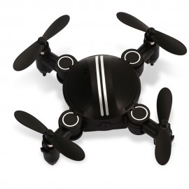 Z201YS MINI FOLDABLE RC DRONE RTF WIFI FPV / 0.3MP CAMERA / 2.4GHZ 4CH 6-AXIS GYRO (BLACK)