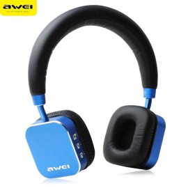 AWEI A900BL BLUETOOTH V4.0 WIRELESS HIFI MUSIC HEADSET HEADPHONES (BLUE)