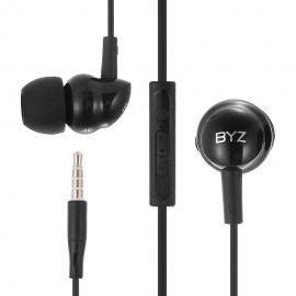 SE371 UNIVERSAL 3.5MM PLUG EARPHONES STEREO MUSIC HEADPHONES (BLACK)